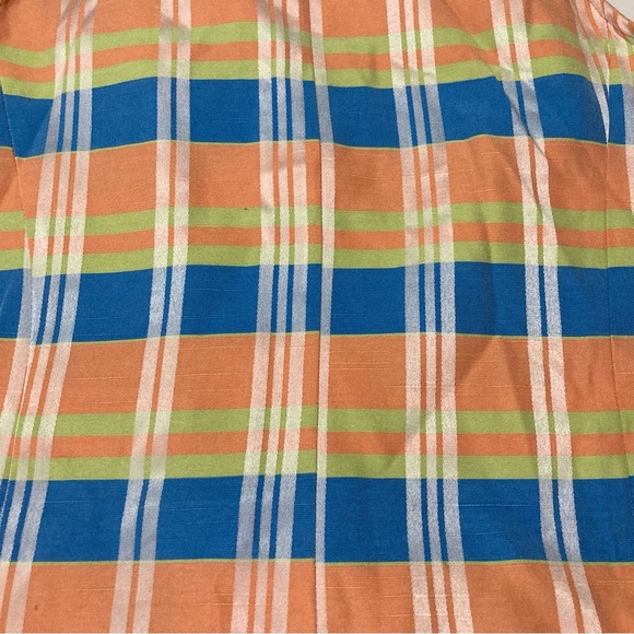 Vintage Sweet Suit Plaid Notched Collar Sleeveless Blazer | Sherbet Colors - Picture 8 of 10